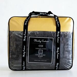 Minky Couture X Osmond Charcoal Queen Duvet